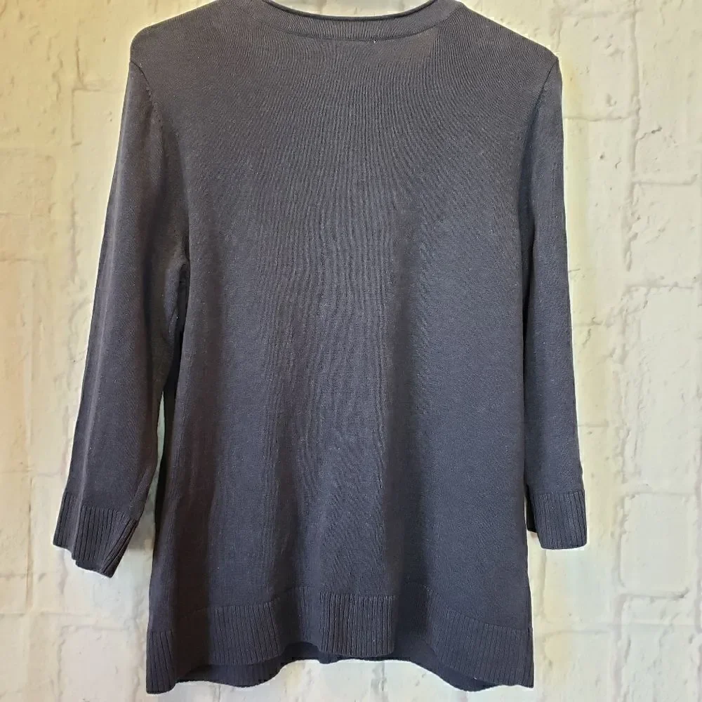 CHRISTOPHER & BANKS Bead Embellished Cardigan Sweater
